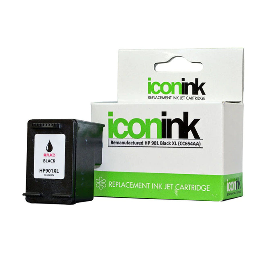 Okin IHP901B – Icon Wiederaufbereitete HP 901 Schwarz XL Tintenpatrone (CC654A)