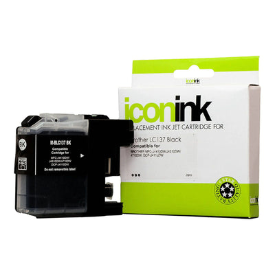Okin IBLC137B - Icon Compatible Brother LC137 Black Ink Cartridge