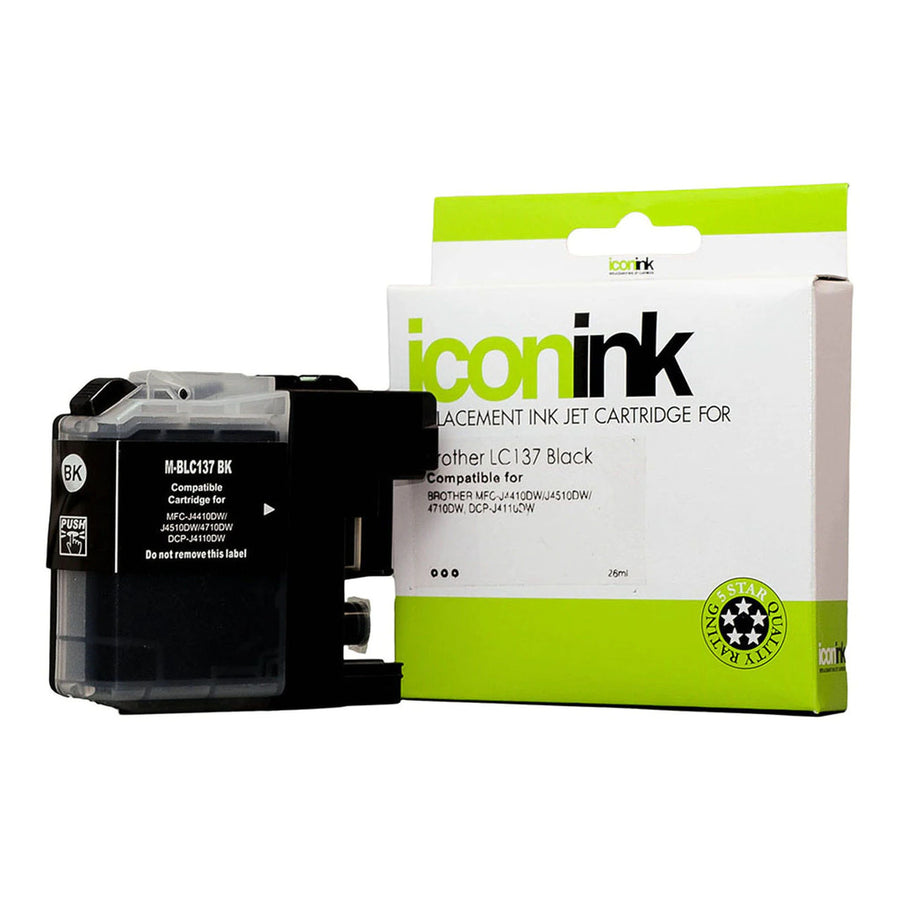 Okin IBLC137B - Icon Compatible Brother LC137 Black Ink Cartridge