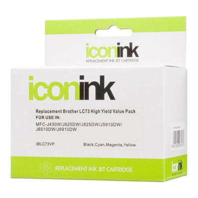 Okin IBLC73VP - Icon Compatible Brother LC73 LC40 BCMY Ink Value Pack