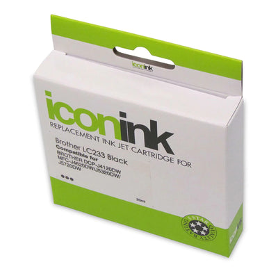 Okin IBLC233B - Icon Compatible Brother LC233 Black Ink Cartridge