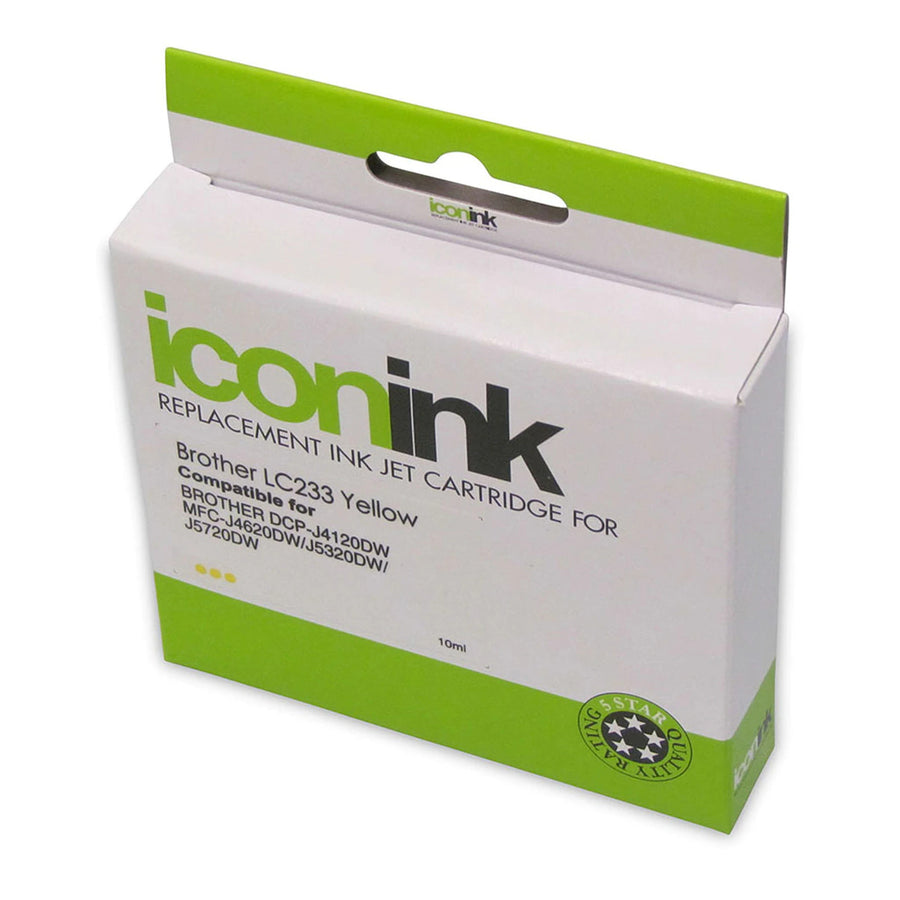 Okin IBLC233Y - Icon Compatible Brother LC233 Yellow Ink Cartridge