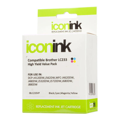 Okin IBLC233VP - Icon Compatible Brother LC233 BCMY Ink Value Pack