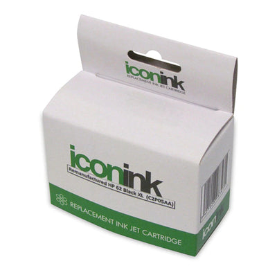 Okin IHP62BXL - Icon Remanufactured HP 62 Black XL Ink Cartridge (C2P05AA)