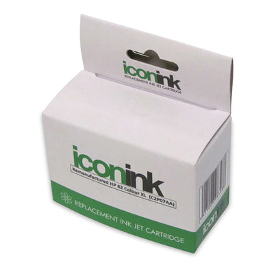 Okin IHP62CXL - Icon Remanufactured HP 62 Colour XL Ink Cartridge (C2P07AA )