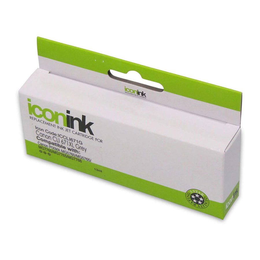 ICCLI671G - Okin Compatible Canon CLI671XL Grey Ink Cartridge