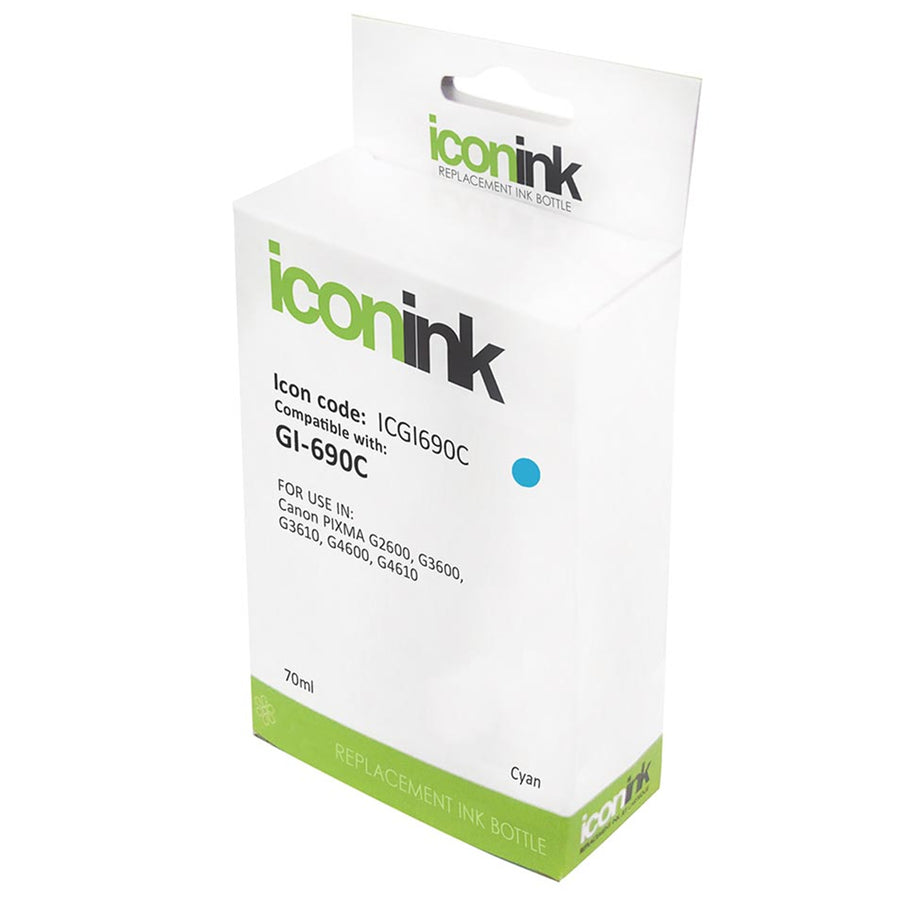 ICGI690C - Okin Compatible Canon GI690 Cyan Ink Bottle