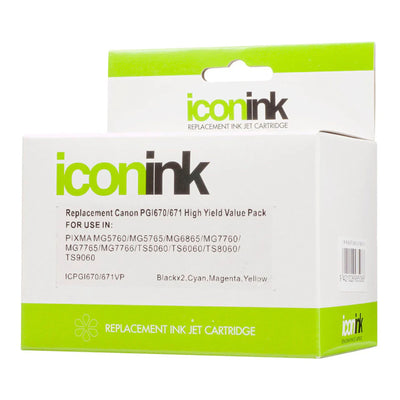 Okin ICPGI670CLI671VP - Icon Compatible Canon PGI670 CLI671 BBCMY Ink Value Pack
