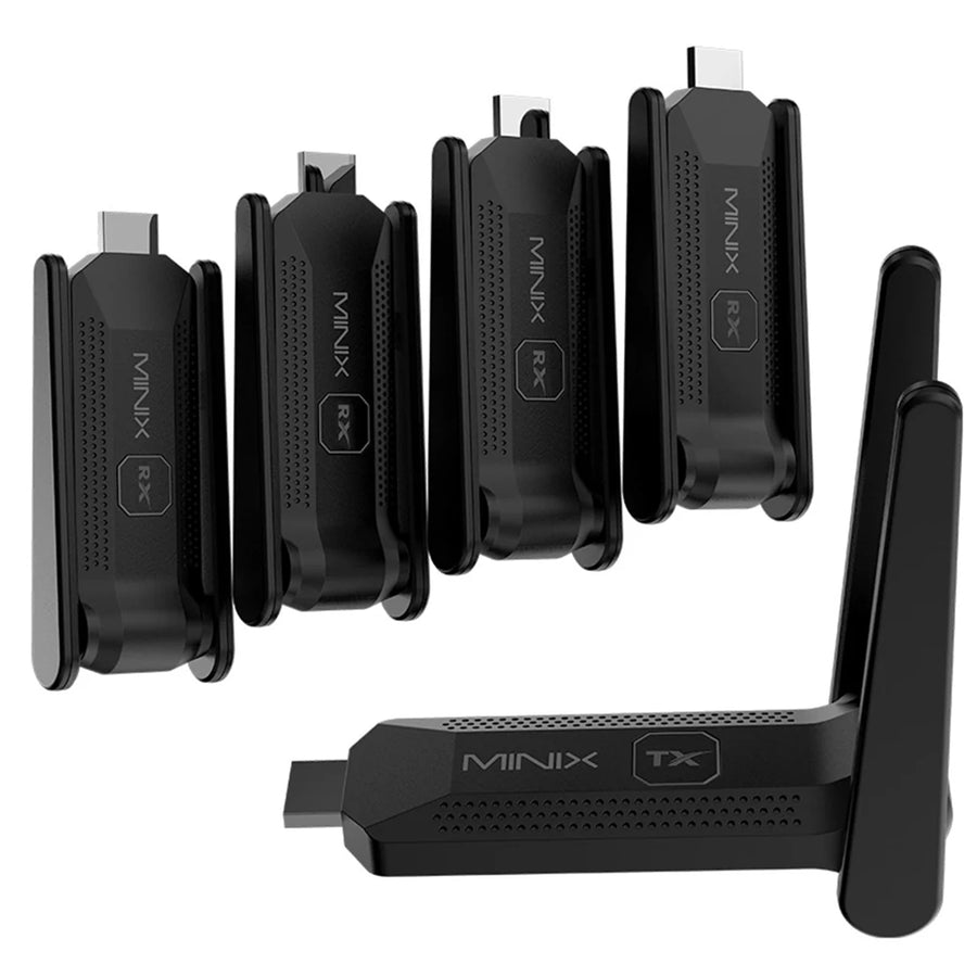 MINIX B14 - 1-In-4-Out 1080P Wireless HDMI Extender up to 50m. Simultaneous Connection