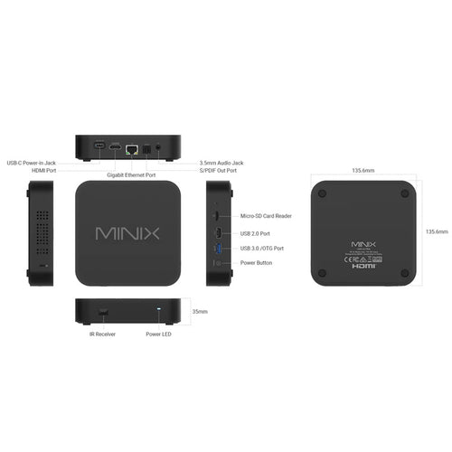 MINIX UHD Al Media Hub U8K-ULTRA 8K UHD 8G/128GB/Android/Wifi 6