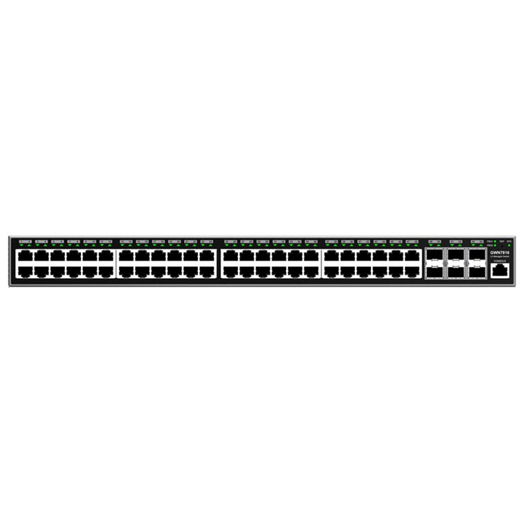 GWN7816 - Grandstream GWN7816 Enterprise Layer 3 Managed network Switch with 48 x GigE and 6 x SFP+