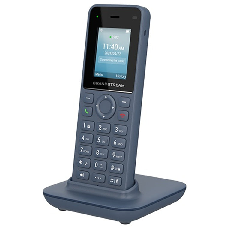 Grandstream WP816 Cordless Wi-Fi IP Phone 1.8" Color LCD / Dual-band Wi-Fi 6 / 2 SIP Accounts / 2 Lines / Bluetooth / USB-C Fast Charging / 6-hour Talk Time / HD Dual-MIC