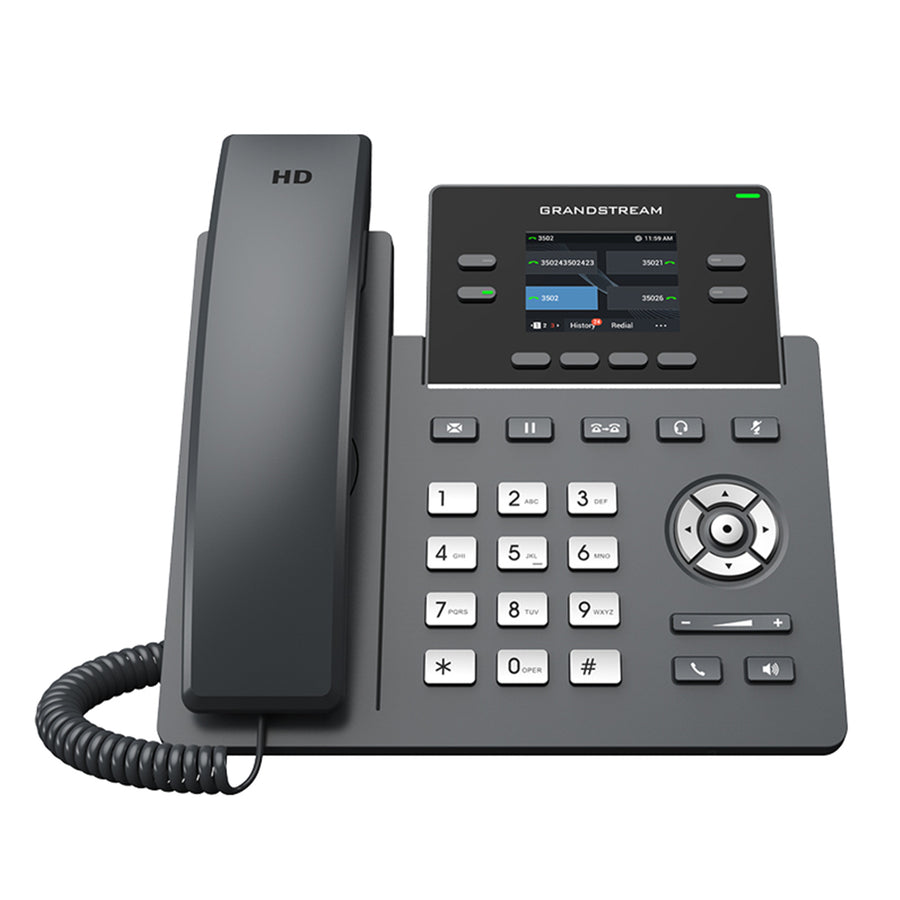 GRP2612G - Grandstream GRP2612G 4 Lines 2 SIP and 2.4 inch Colour Screen with Gigabit Ethernet