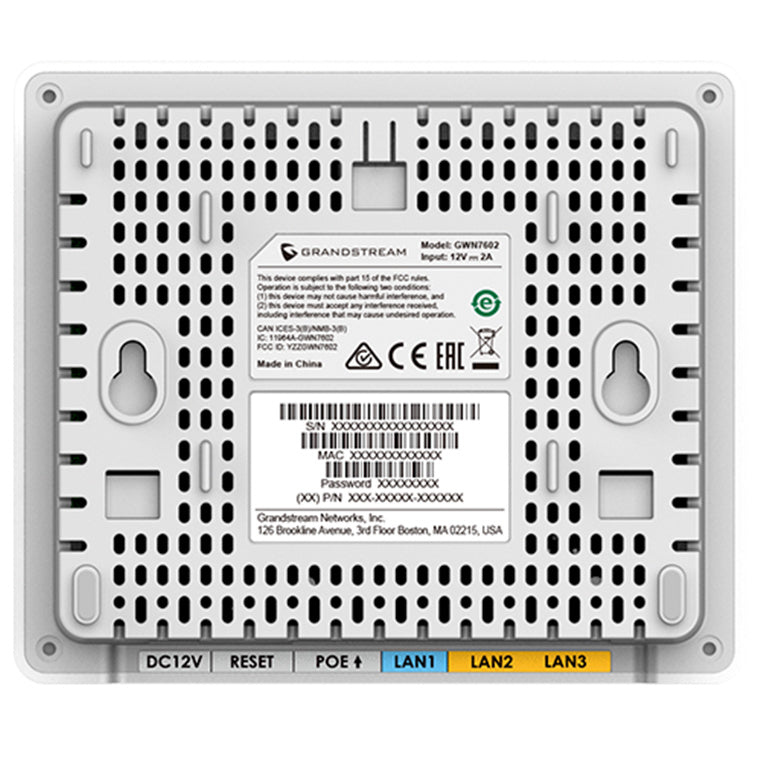 Grandstream GWN7604 - GWN7604 2x2:2 Wireless Access Point with Integrated Ethernet Switch  Hardware