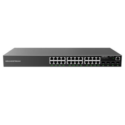 Grandstream GWN7803P 28-Port Gigabit L2+ Managed PoE Switch (370W) 1G SFP x4 / 1GbE x24