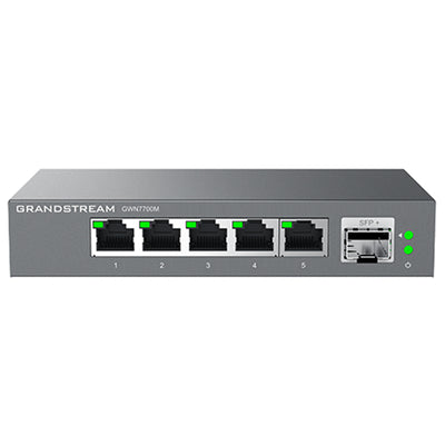 Grandstream GWN7700M 6-Port 2.5G Unmanaged Switch 10G SFP+ x1 / 2.5 GbE x5
