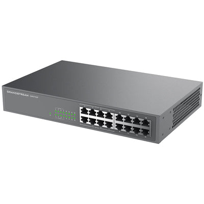 Grandstream GWN7702P 16-Port Gigabit Unmanaged PoE Switch (138W) - 1GbE x8 / 1GbE PoE+ x8