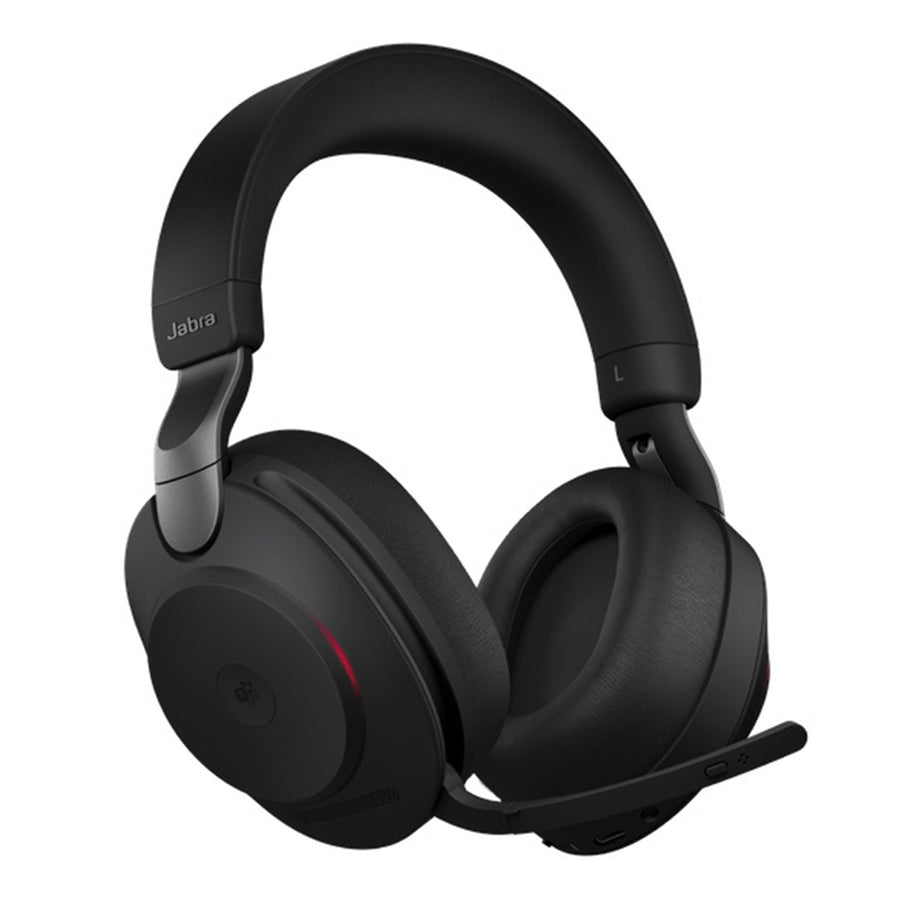 Jabra Evolve2 85 Bluetooth Over-Ear Active Noise Cancelling Headset with Charging Stand - Teams Certified