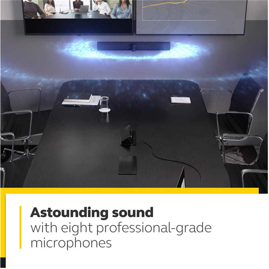 Jabra PanaCast 50 180° Panoramic-4K UHD All-in-One Video Bar - Black - Microsoft Teams Certified