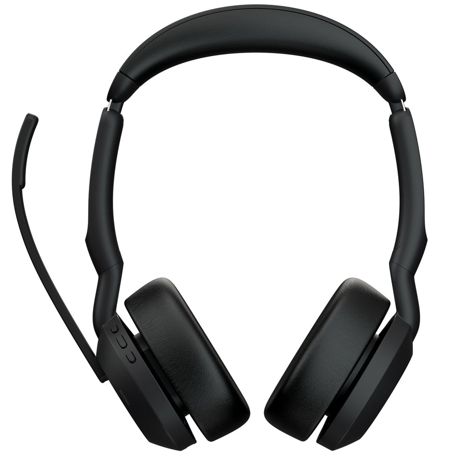 Jabra  Evolve2 55 Bluetooth On-Ear Active Noise Cancelling Headset with Stand - UC Certified