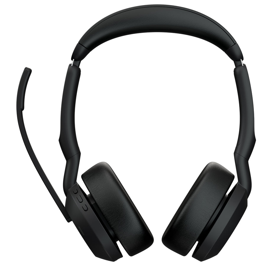 Jabra  Evolve2 55 Bluetooth On-Ear Active Noise Cancelling Headset with Stand - Teams Certified