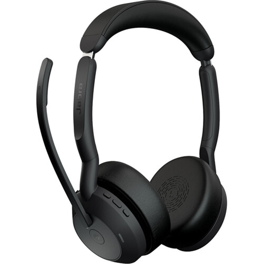 Jabra Evolve2 55  Bluetooth On-Ear Active Noise Cancelling Headset - Teams Certified