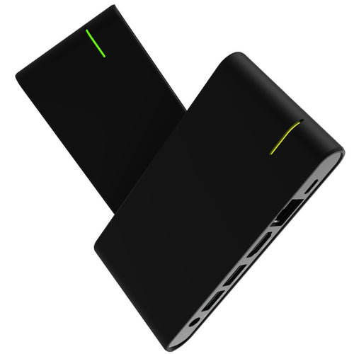 Qbic BXP-100 - Phantom Media Player - 4K 60fps Solid State Fanless Box-PC, Dual Band WiFi, Android 12, Ultra Compact