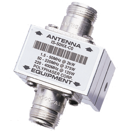 IS-50NX-C0 - PolyPhaser IS-50NX-C0 1.5-700MHz Coax Lightning Protector with N-Type Female Connectors