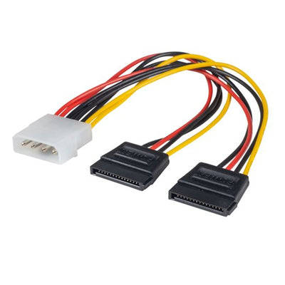 DYNAMIX C-SATAPC02 - Dual Port Serial ATA Power Splitter Cable Converts 5.25'' Power Connector to 2x SATA