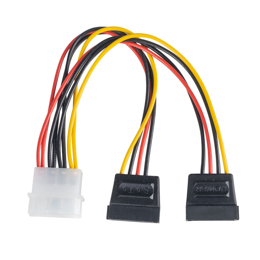 DYNAMIX C-SATAPC02 - Dual Port Serial ATA Power Splitter Cable Converts 5.25'' Power Connector to 2x SATA