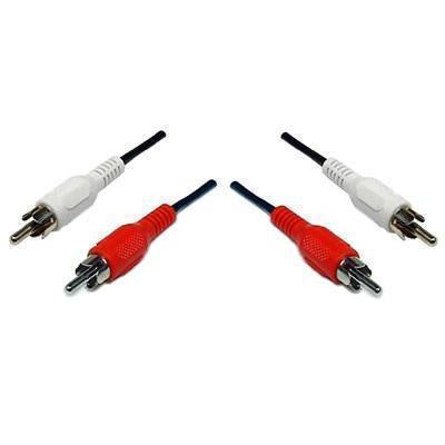 DYNAMIX CA-2RCA-2 - 2m RCA Audio Cable 2 RCA to 2 RCA Plugs 30AWG Red White