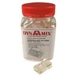 DYNAMIX RJ-45-SR-JAR – RJ45 Stecker 100er Dose 8P8C Modularstecker 50 Micron Kompatibel mit Litzen- & Massivdraht