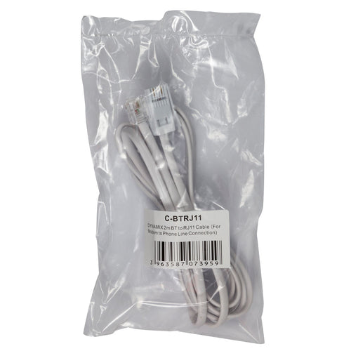 Dynamix  C-BTRJ11  BT to RJ11 Modem Phone Cable - 2m