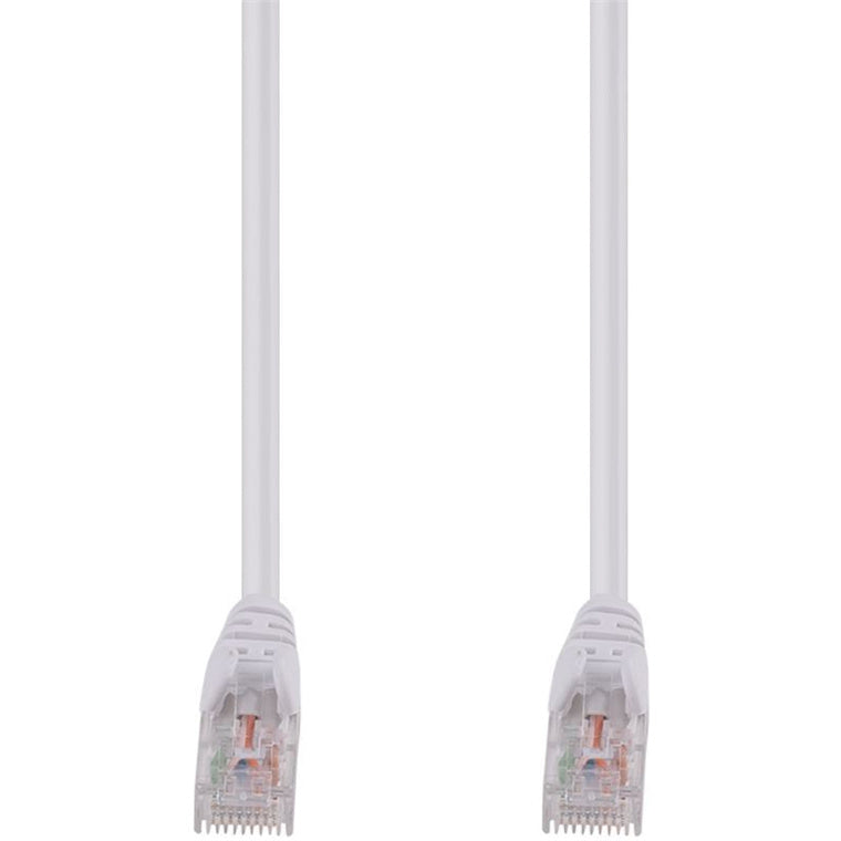 PLW-C6A-0 - 0.5m Cat6 White UTP Patch Lead (T568A) 250MHz Slimline Snagless
