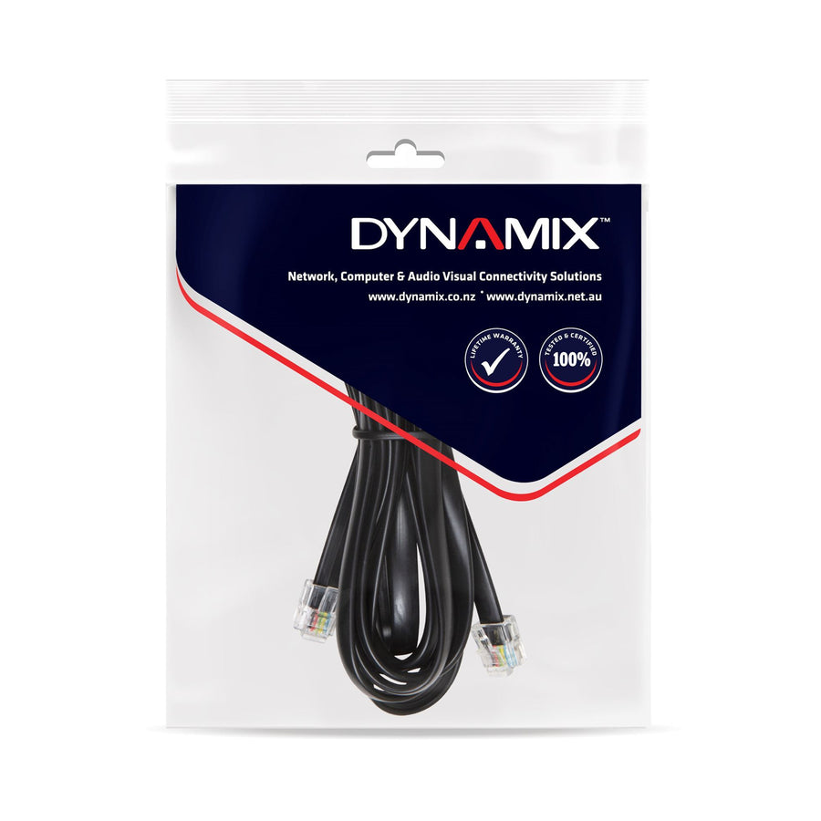 DYNAMIX C-RJ11-5M - 5m RJ12 to RJ12 Cable - 6C All pins connected straight through