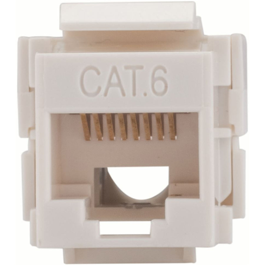 Dynamix FP-C6-002 Cat6 Keystone RJ45 Jack  for 110 Face Plate - T568A/T568B  Wiring - 90deg  Jack