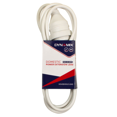 Dynamix PEXT3M 3m Standard-Stromverlängerungskabel - Weiß