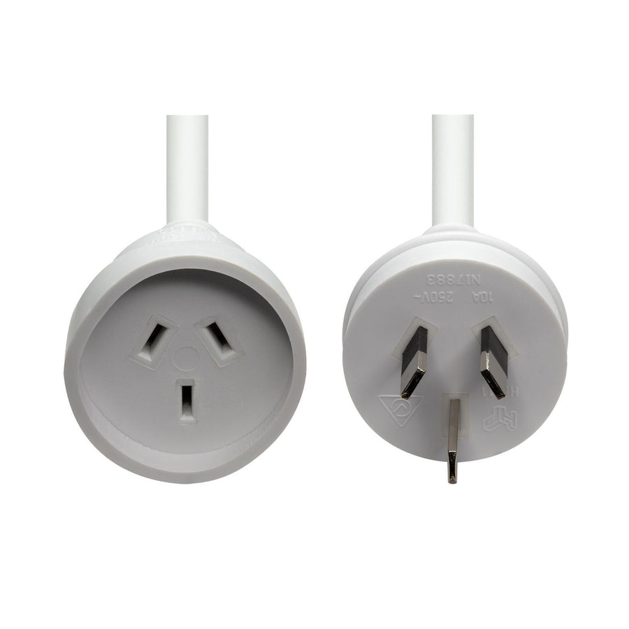 DYNAMIX PEXT5M - 5M 240v 10A Standard Duty Power Extension Lead 3 Core 1.0mm White