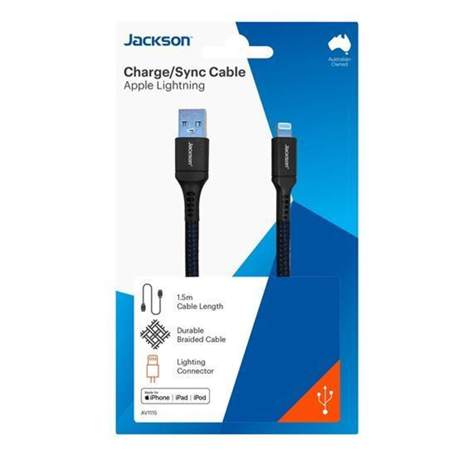 Jackson  AV1115  USB-A to Lightning Cable - 1.5m