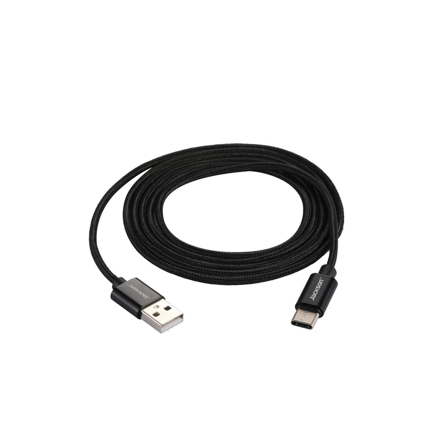 Jackson  AV1117  USB-A to USB-C Cable - 1.5m - Black