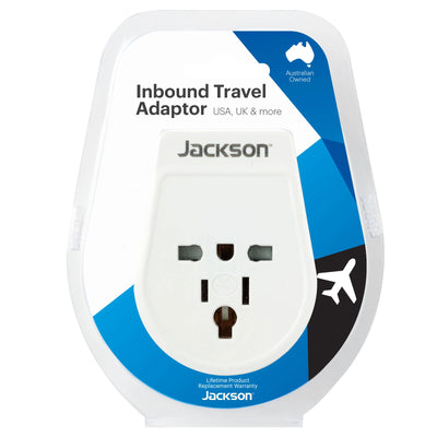 Jackson  PTA878M Slim Inbound Travel Adaptor - NZ / AUS / USA / UK / Japan