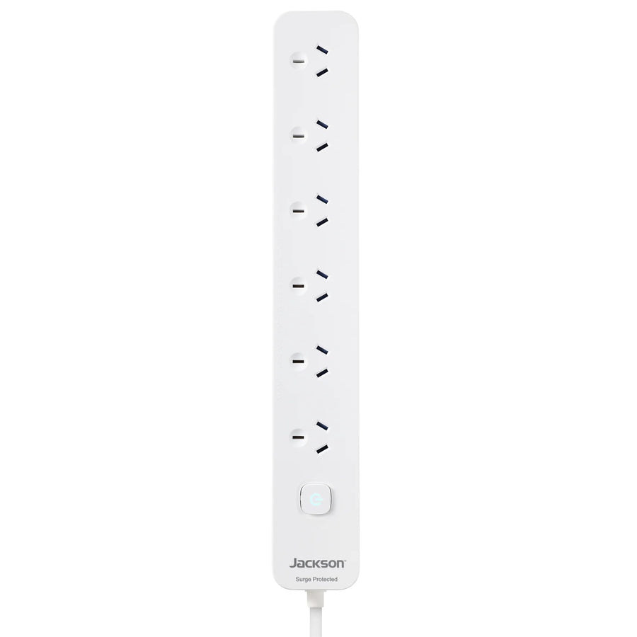 Jackson PT5966 Master Switched 6 Way Surge Protected Powerboard