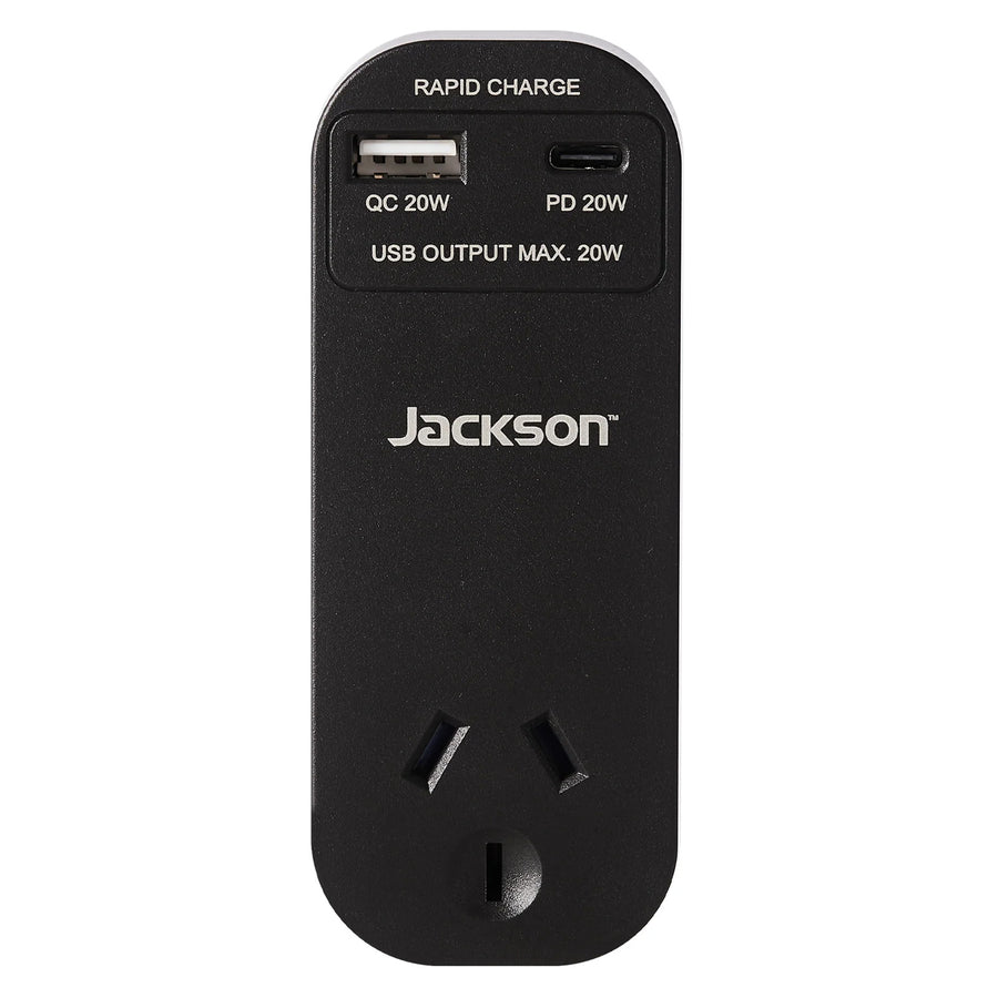 JACKSON PTPD20W - 20W PD Rapid Charge USB-A/C Ports Wall Adapter