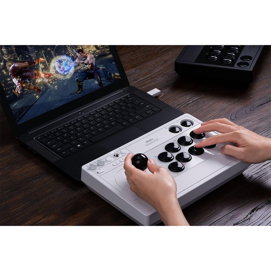 8Bitdo   Wireless 2.4G XBOX Arcade Stick - White