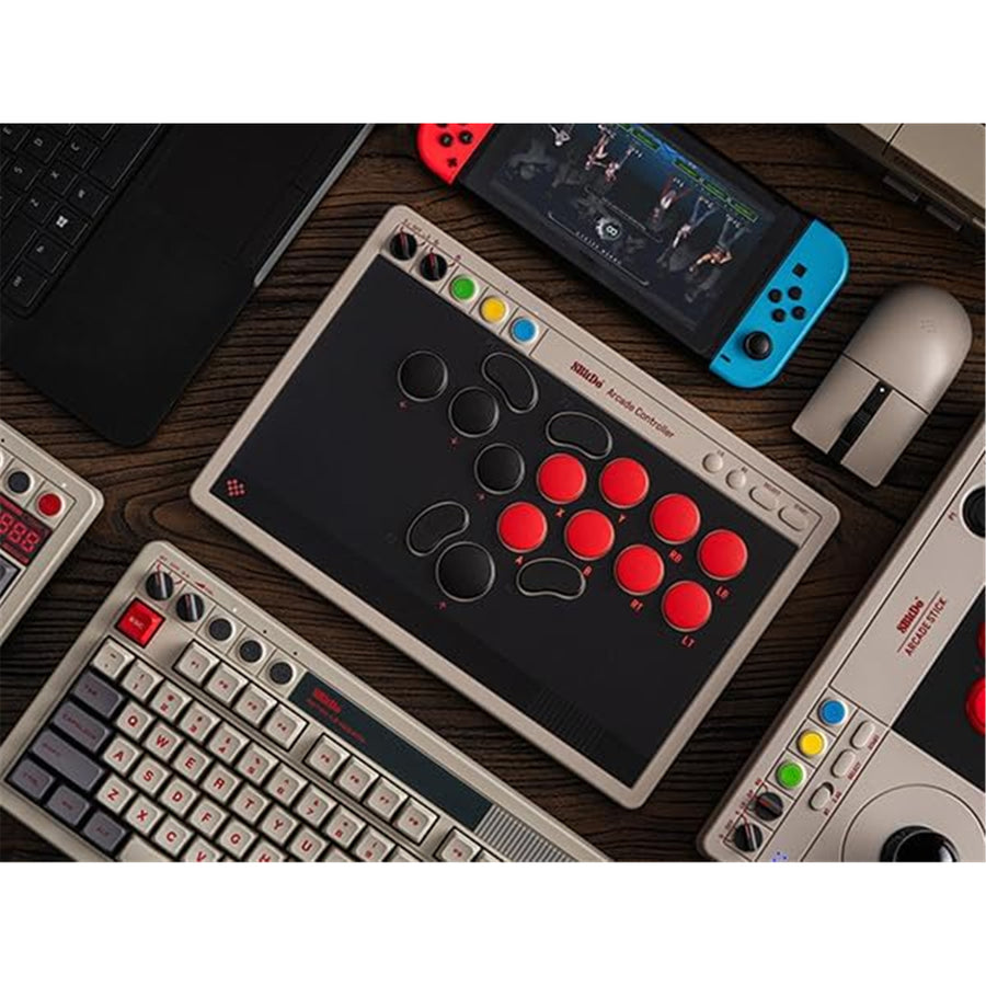 8Bitdo    Arcade Controller for Nintendo Switch & PC - White