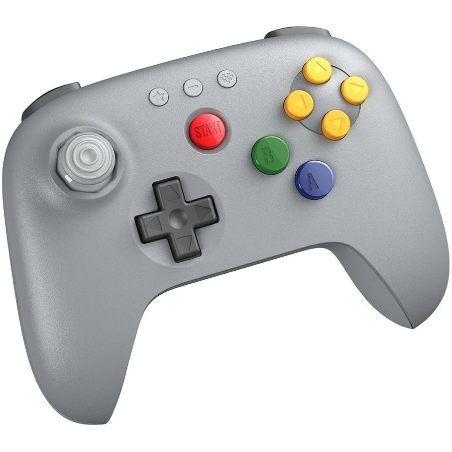 8Bitdo 64 Bluetooth   Wireless Controller (Grey) Switch, Switch 2, PC and Android