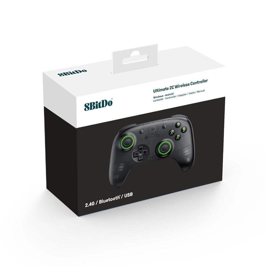 8Bitdo Ultimate 2C Windows & Android Wireless Controller - Transparent Black