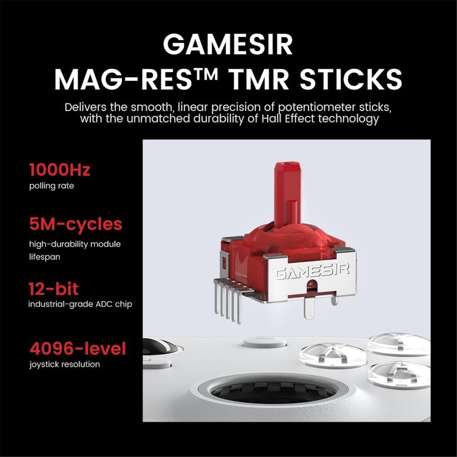 GameSir  G7 Pro PC & Mobile Wireless Tri-Mode Game Controller - Mech White