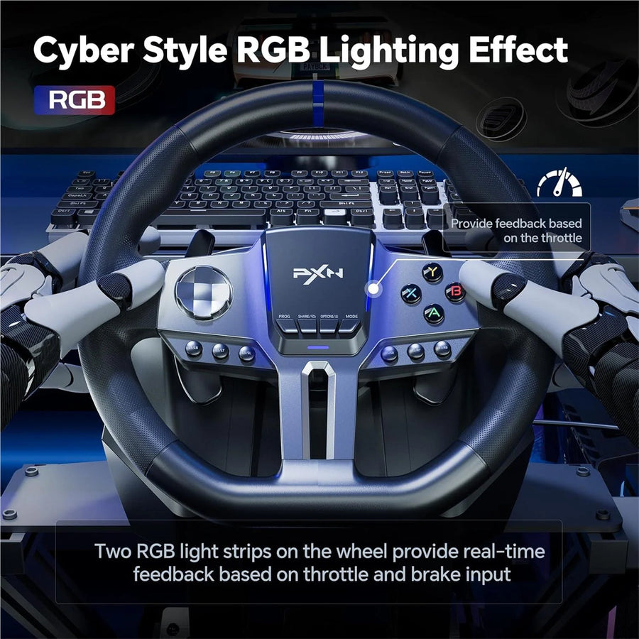 PXN-V9 GEN 2 - PXN V9 Gen2 Premium Steering Wheel Black