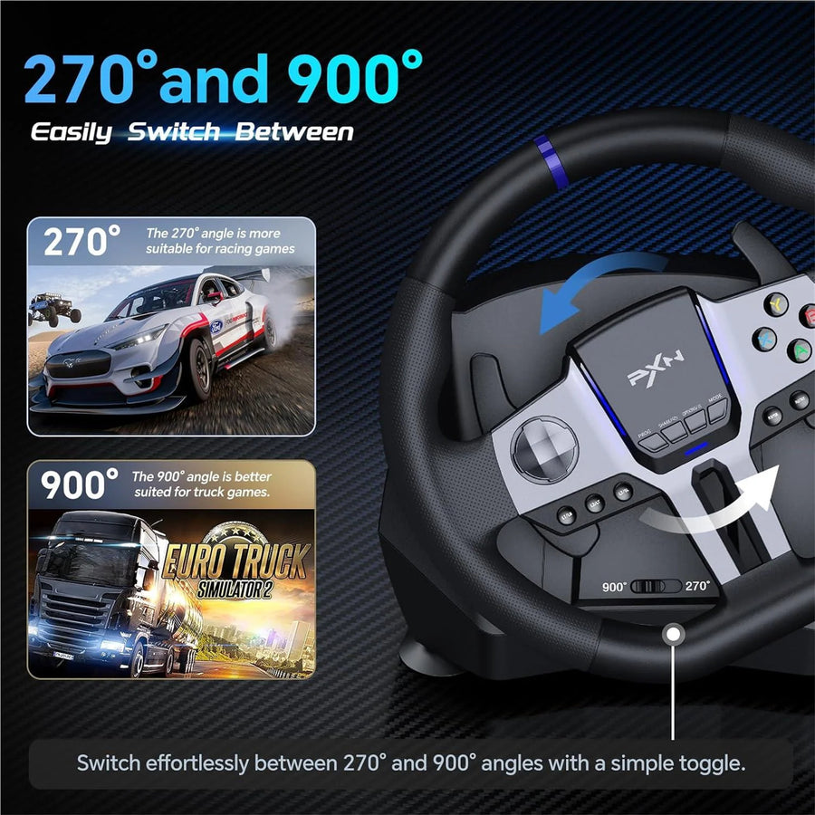 PXN-V9 GEN 2 - PXN V9 Gen2 Premium Steering Wheel Black